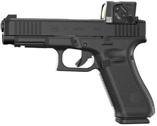 Direct-milled optic ready pistol with Aimpoint COA red dot.